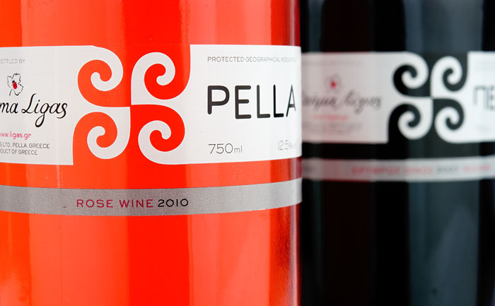 Pella wine labels @@ Ktima Ligas